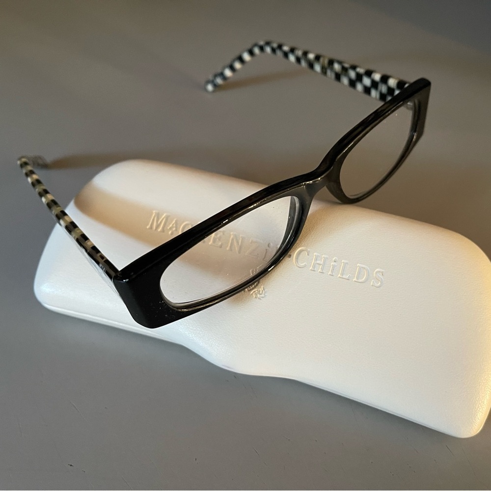 MacKenzie Childs Courtly Check Reading Glasses X2.00